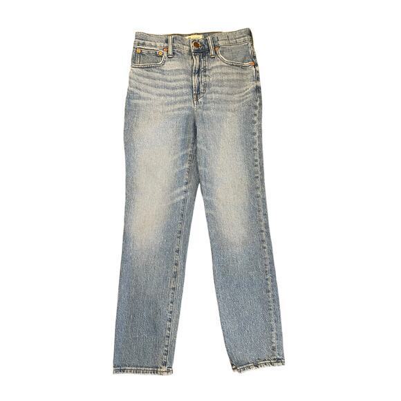 Madewell Women 26 The Perfect Vintage Jean High Waisted‎ Straight Leg 90s Blue - Picture 1 of 11